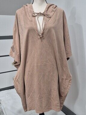 NWT Newport News Hooded Cover Up Tunic Top